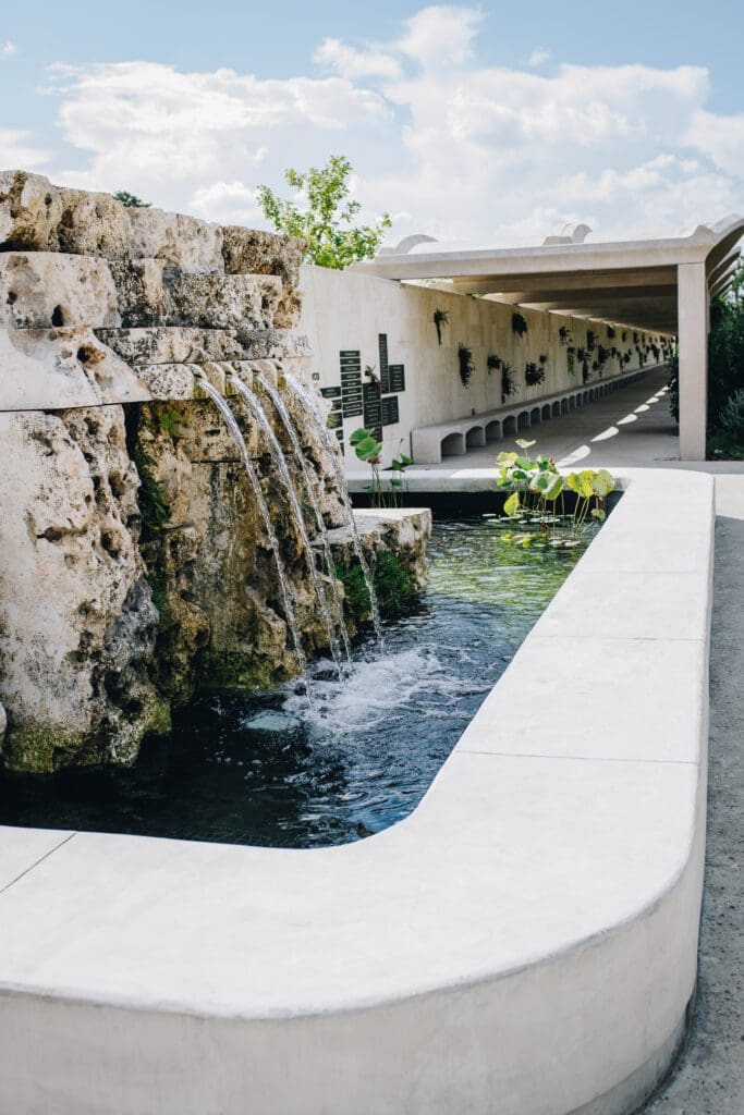 Global Collection Garden and Abendshein Family Fountain at Houston Botanic Garden (Photo by Paul Pelc)