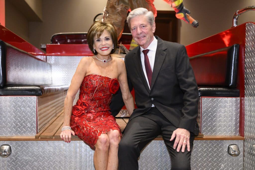 Hallie Vanderhider & Bobby Dees at the Houston Fire Fighters 'Red Hot Gala' (Photo by Catch Light Group)
