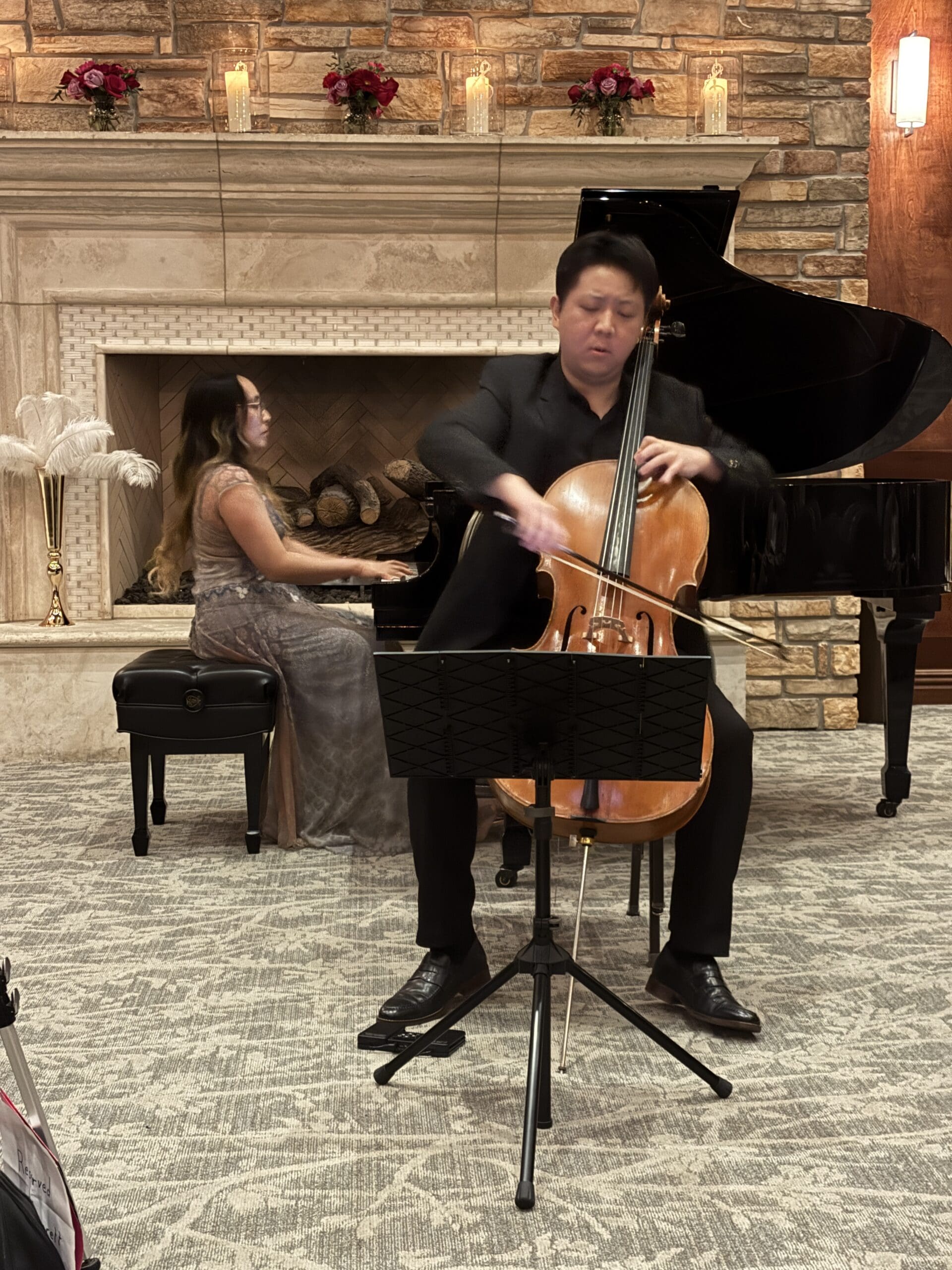 William Suh is currently an artist diploma candidate at The Julliard School. He was accompanied by Tingting Yao. (Photo by Laura Landsbaum)