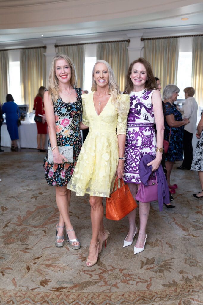 Jennifer Roosth, Laurie Krohn, Katherine Warren at the Italian Cultural & Community Center luncheon (Photo by Daniel Ortiz)