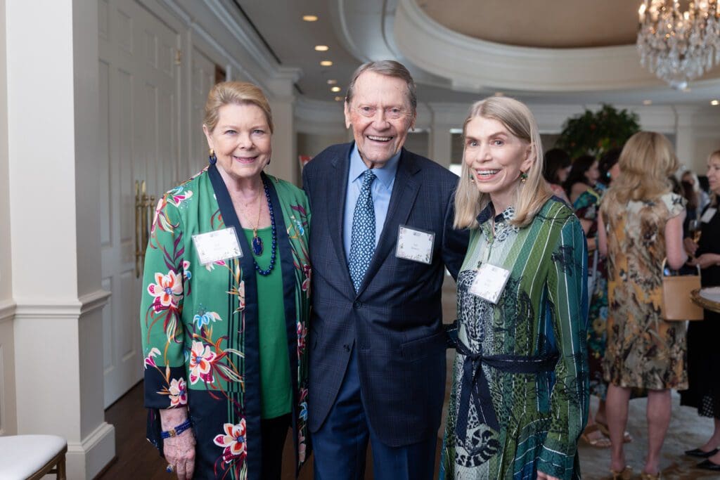 Judi & Jack Johnson, Marsha Beeson at Houston Botanic Garden's 2025 Luncheon: Building Branches (Photo by Daniel Ortiz)