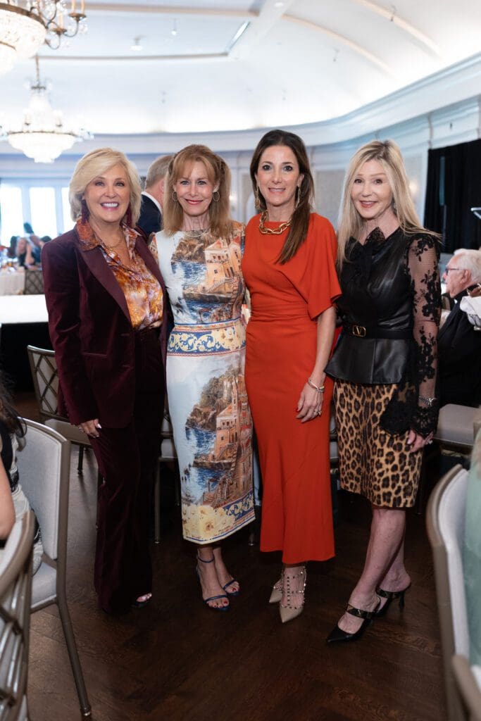Karen Remington, Cheryl Byington, Saula Valente and Patti Murphy at the Italian Cultural & Community Center luncheon (Photo by Daniel Ortiz)