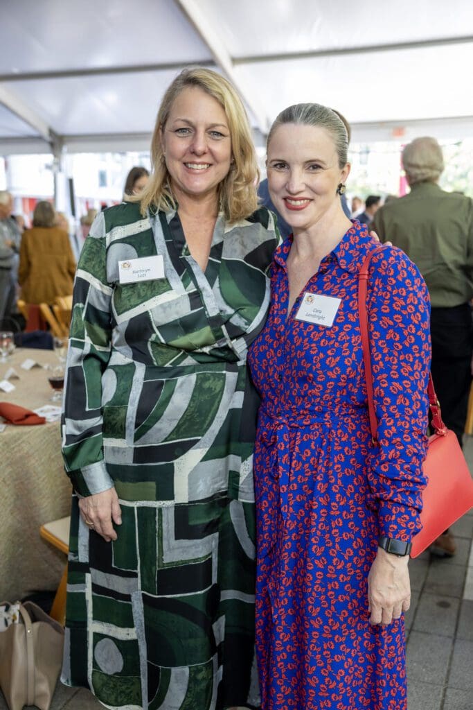 Kathryn Lott, Cara Lambright  at the Houston Parks Board annual luncheon (Photo by Jenny Antill, Courtesy of Houston Parks Board)