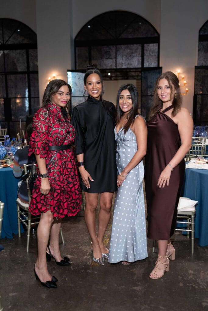 Leah Williams, Mia Gradney, Mow Rahman, Dani Kattan at Rendezvous With Dress for Success (Photo by Daniel Ortiz)