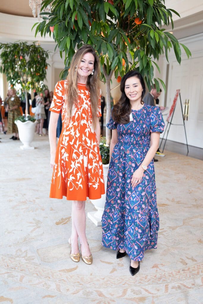 Leslie Unger, Gloria Jung at Houston Botanic Garden's 2025 Luncheon: Building Branches (Photo by Daniel Ortiz)