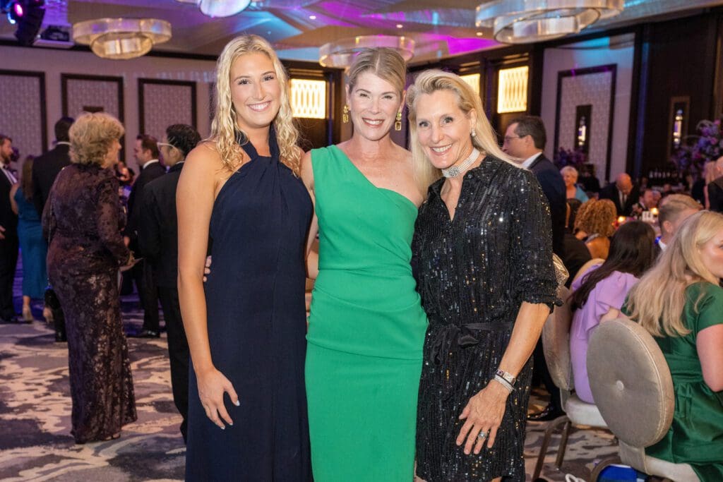 Mackie Lykes, Kate Lykes, Paula Paine at the Menninger Clinic Centennial Celebration. (Photo by Jacob Power)