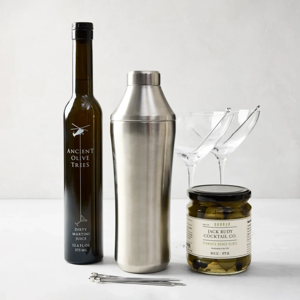 An all-inclusive bundle makes this an easy gift for the martini lover in your life.