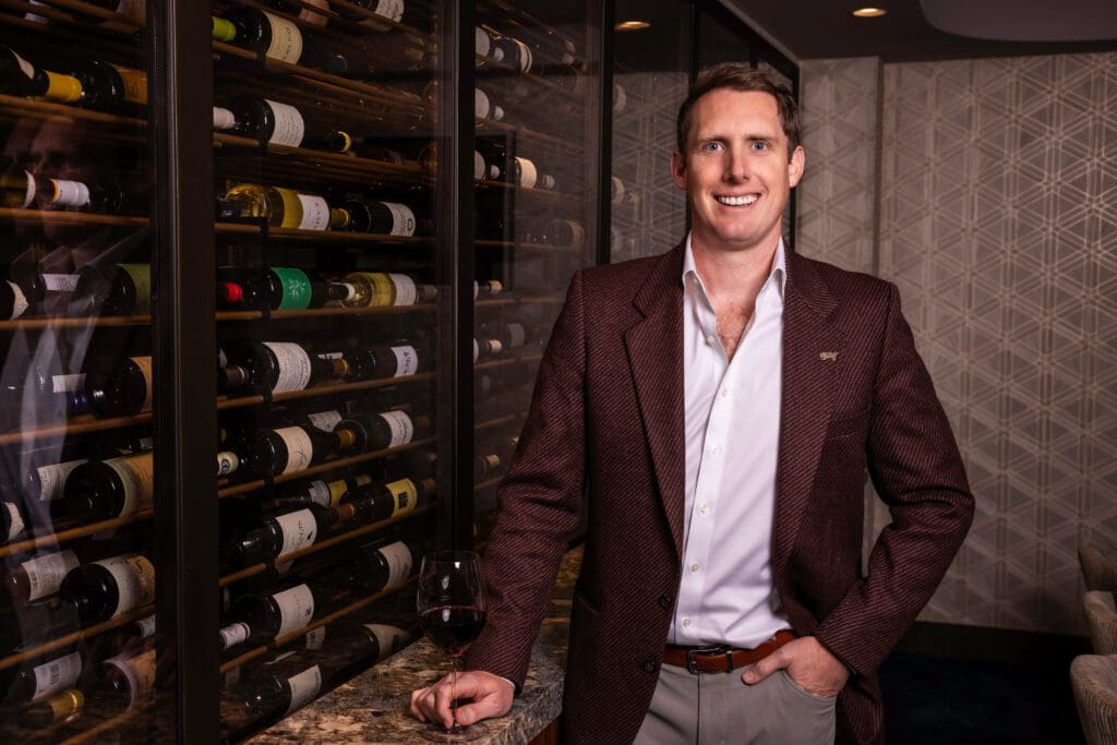 55 Seventy founder Tommy Shuey is bringing his private wine and social club to Houston with a covetable Upper Kirby location. (Photo by Samantha Marie)