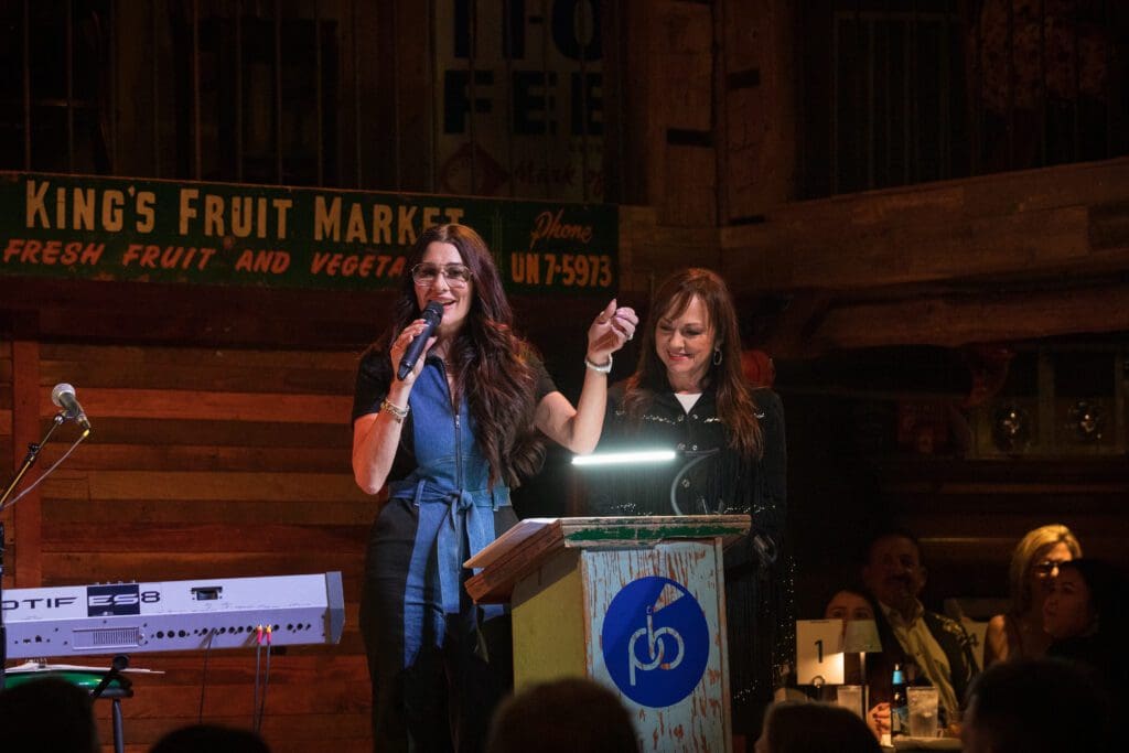 Co-chairs of "A Night in Nashville" Michelle Little (left) and Carol Durkee delivered a powerful message.