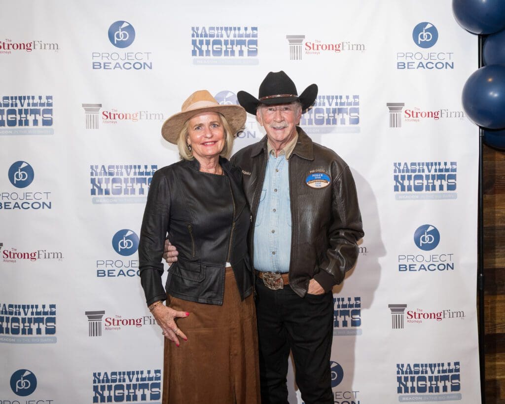 Pamela and Richard Franks at Dosey Doe in support of Project Beacon. (Photo courtesy of Project Beacon)