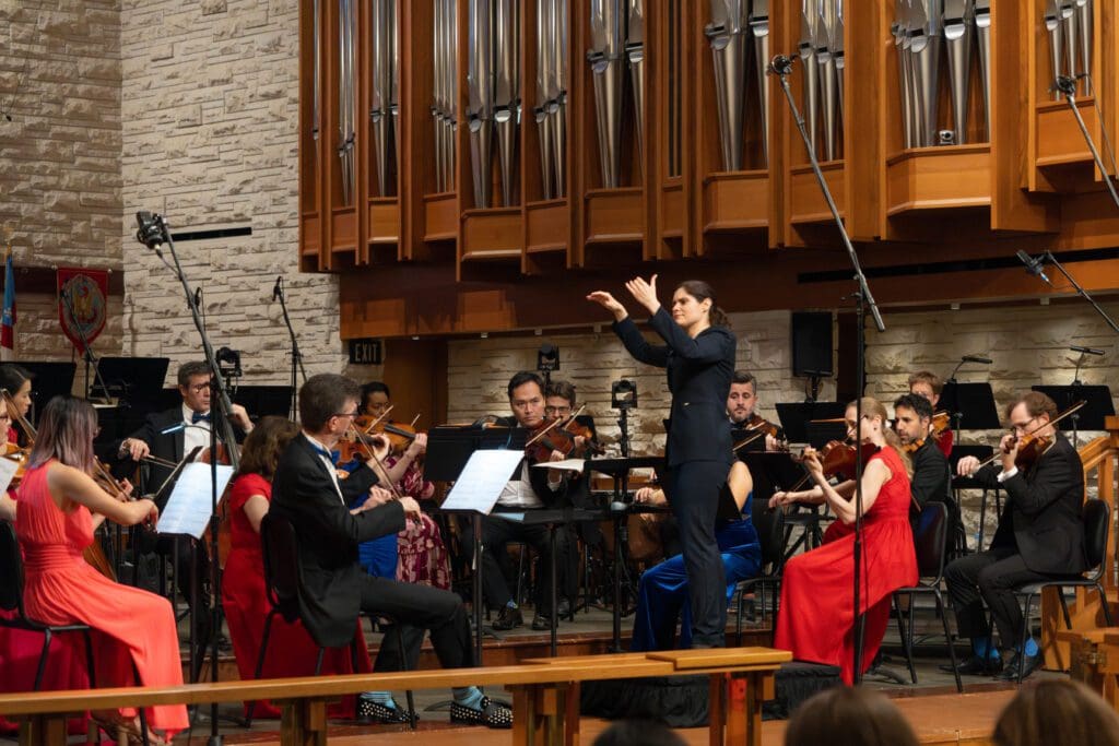 ROCO performed under the direction of Delyana Lazarova in February 2024. (Photo by Violeta Alvarez)
