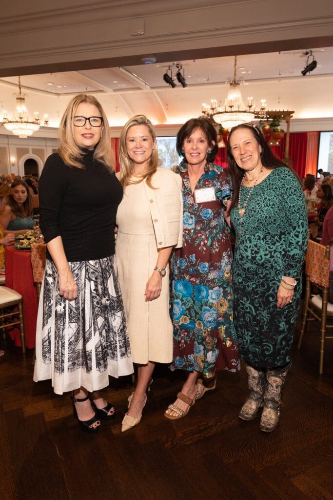 Rene Chapman Wood, Monica Bickers, Susan Solcher, Catherine D. Anspon at Houston Botanic Garden's 2025 Luncheon: Building Branches (Photo by Daniel Ortiz)