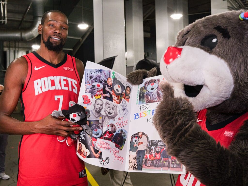 The Houston Rockets held their Media Day introducing 19-season NBA veteran Kevin Durant (7) and his teammates at Toyota Center