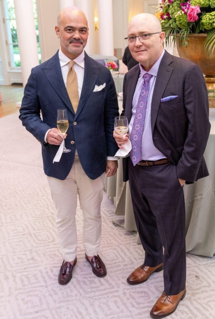 Ruben Mijares, Stephen Kinsella at Curtis & Windham Architects book signing (Photo by Jordan Geibel)