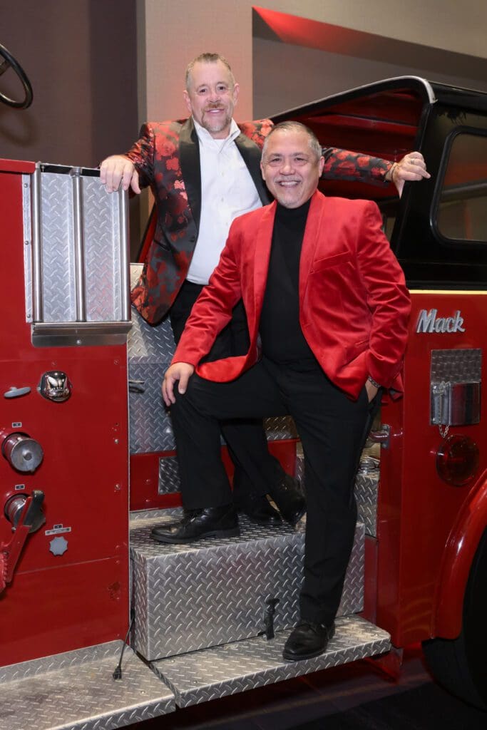 Shelby Kibodeaux & Bruce Padilla  at the Houston Fire Fighters 'Red Hot Gala' (Photo by Catch Light Group)