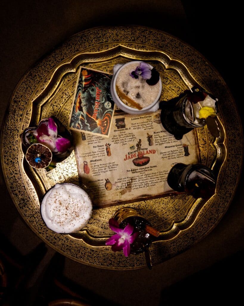 The Escape Jade Island pop-up turns ShipWreck Tiki Bar into a haunted tropical paradise. (Courtesy)