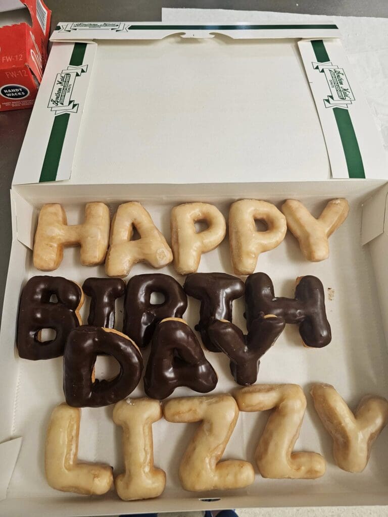 Southern Maid Donuts offers custom-shaped donuts for birthdays, celebrations and special occasions. (Photo courtesy Southern Maid Donuts)