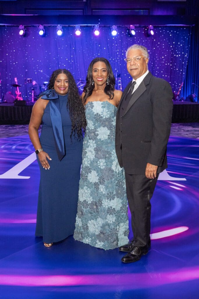 Tejuana Edmond, Dr. Kathy Flanagan, Judson Robinson at the Menninger Clinic Centennial Celebration. (Photo by Jacob Power)