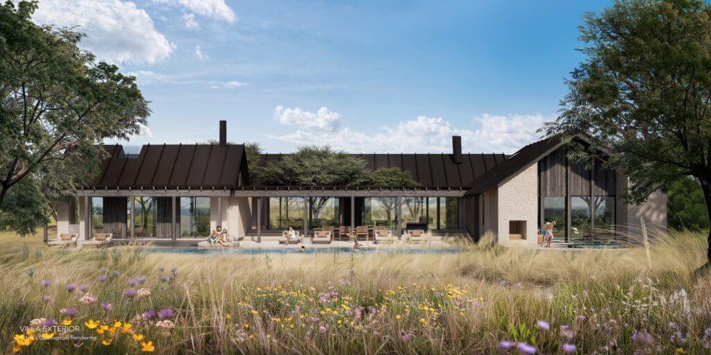 The immersive resort experience, across 106 sprawling acres, will feature 60 hotel rooms, 37 multi-room resort villas, and 50 private branded residences in Hill Country. (Courtesy rendering)