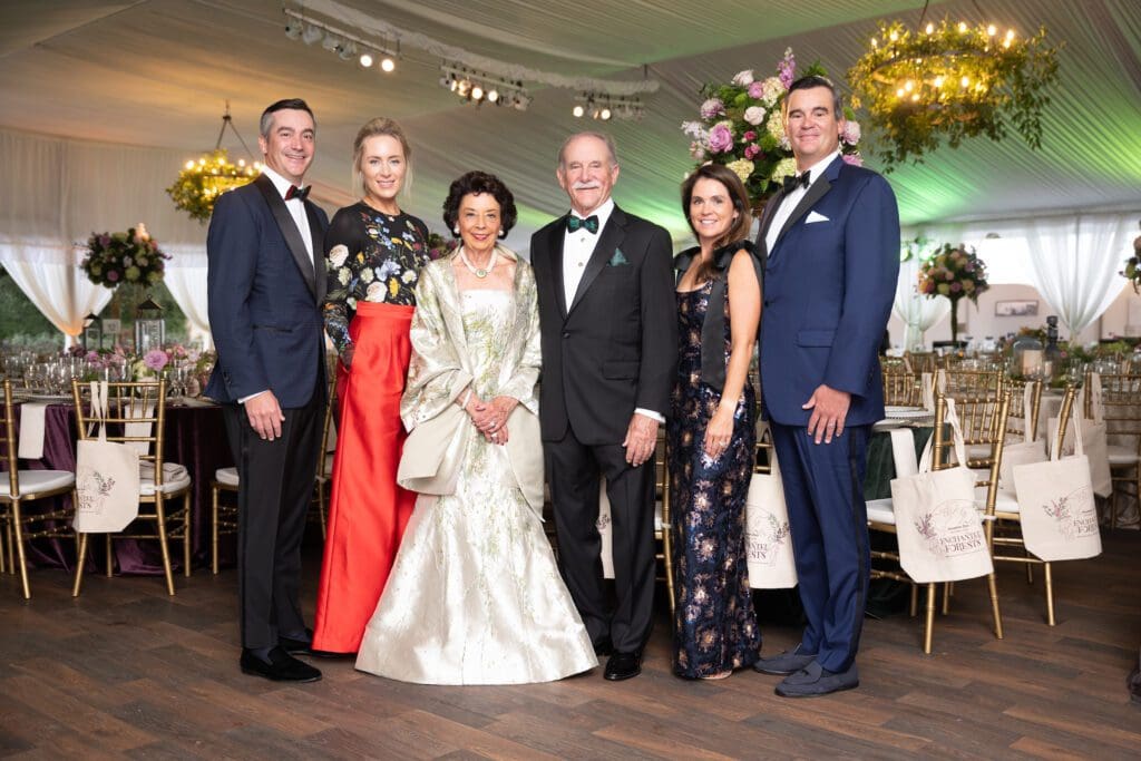 Zoo Ball Chairs Jay and Catherine Goossen, Kathy and Marty Goossen, Lacey and Matthew Goossen (Photo by Daniel Ortiz for Houston Zoo)