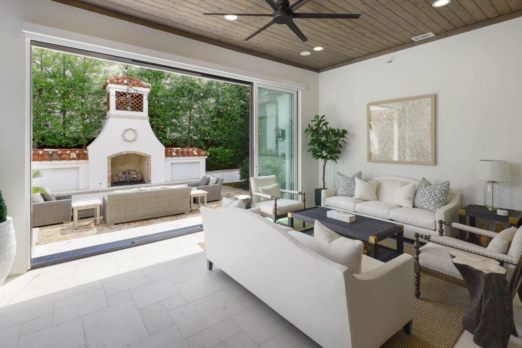 Resembling a California, indoor/outdoor living lifestyle, rooms flawlessly spill from one to the other, picking up where the other ended.