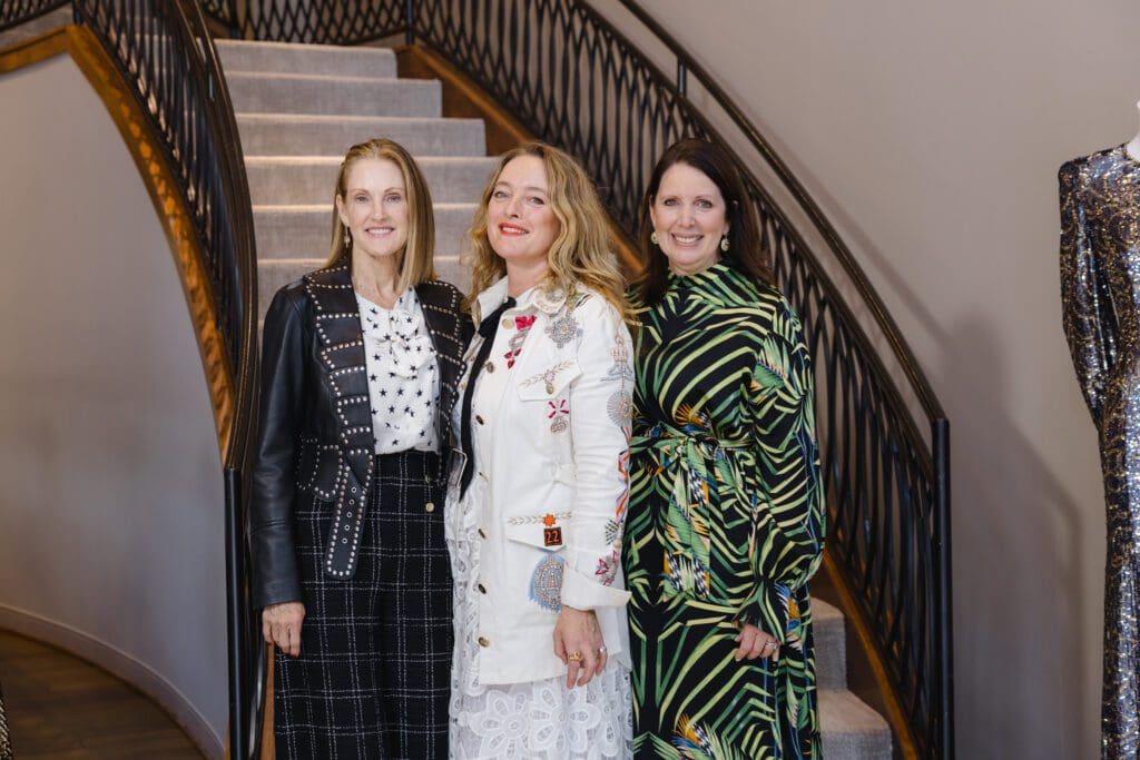 Stephanie Tsuru, Alice Temperley, Julie Roberts at the Elizabeth Anthony tea and trunk show with the British designer (Photo by Johnny Than)