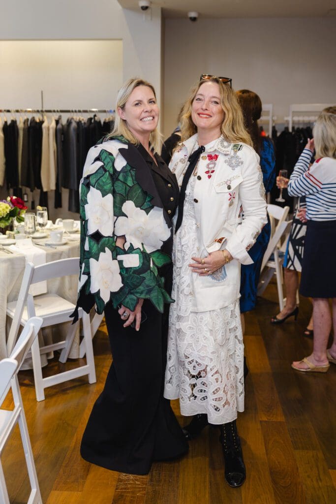 Vanessa Ames, Alice Temperley at the Elizabeth Anthony tea and trunk show with the British designer (Photo by Johnny Than)