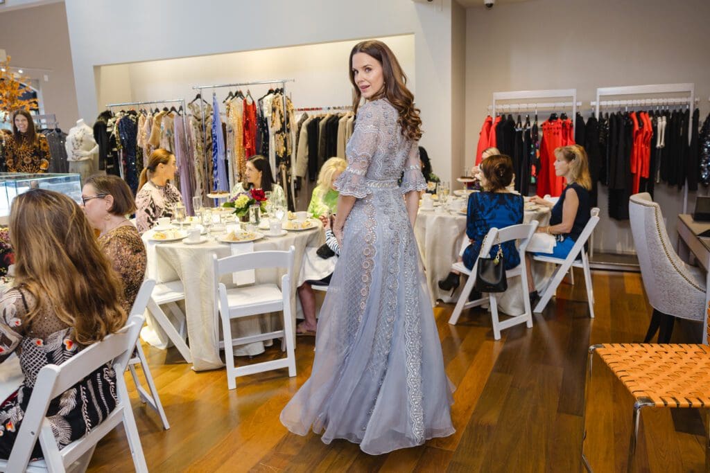 Fashion from the Elizabeth Anthony tea and trunk show with the British designer Alice Temperley (Photo by Johnny Than)