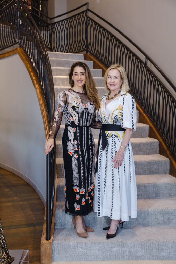 Kristina Somerville, Shelagmichael Brown at the Elizabeth Anthony tea and trunk show with the British designer Alice Temperley (Photo by Johnny Than)