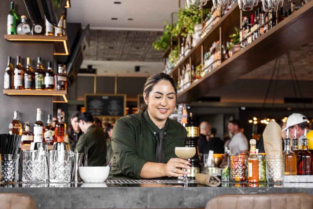 The Henry’s beverage program features spirit-laced drinks and those without it, from a morning pick-me-up to a late-night tipple. (Photo by Kathy Tran)