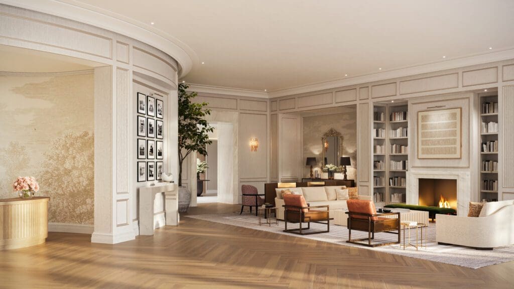 The Birdsall Private Residential Lobby (Rendering courtesy of Dillon Kyle)
