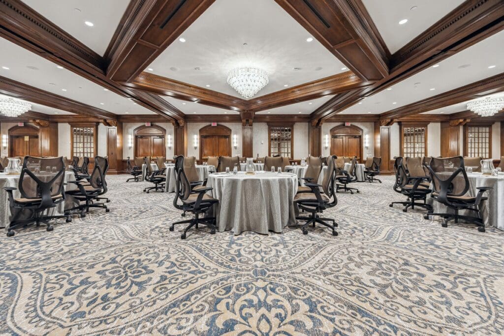 With 12-foot ceilings, a dedicated foyer for registration, breaks, or receptions, the Forest can host up to 400 guests theater-style and be divided into three separate rooms for added flexibility. (Photo by TK Images)