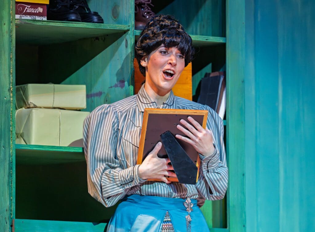 Chelsea DeLorenz in Tom Cipullo's "Hobson's Choice," world premiere at the Moores School of Music (Photo by Rafael Lopez)