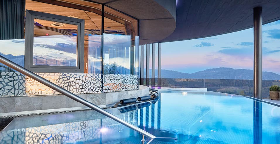 No matter the season, Chalet Mirabell’s spa awaits guests with a warm and cozy welcome.