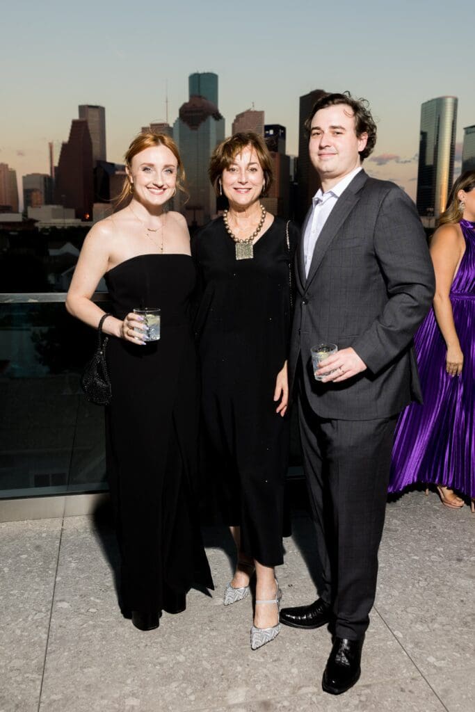 Caroline Smith, Leigh Smith, Ross Smith at Houston Arts Alliance 2025 Gala: Luminescence  (Photo by Hung Truong)