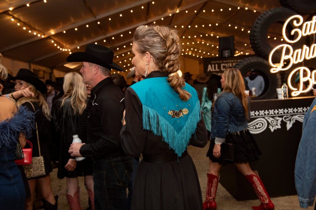 Guests went all-out in their "western chic" attire. (Photo by Tamytha Cameron)