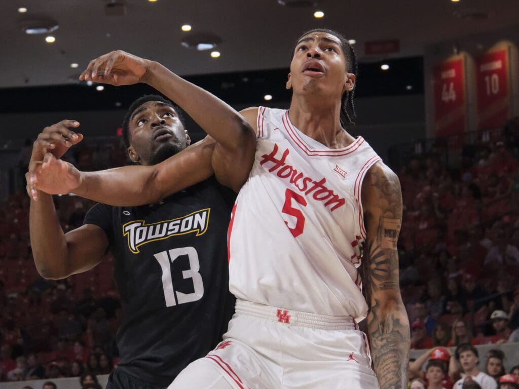 University of Houston freshman big man Chris Cenac Jr. knows how to control the boards. (Photo by F. Carter Smith)
