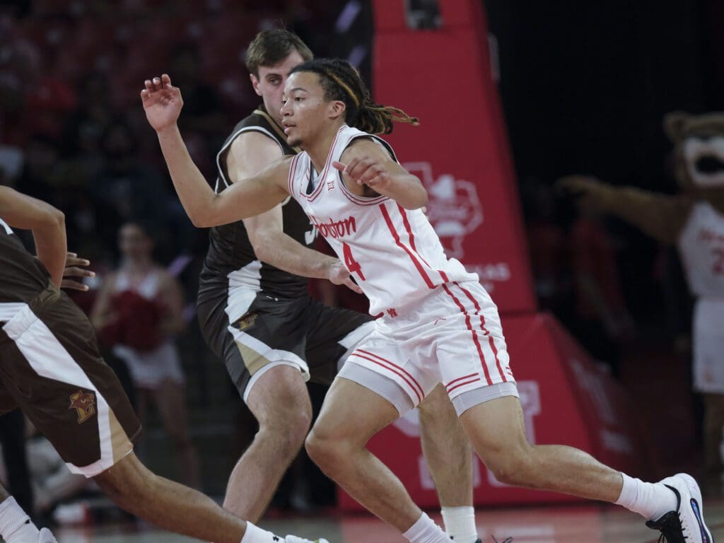 University of Houston point guard Kingston Flemings is hard to keep up with. (Photo by F. Carter Smith)