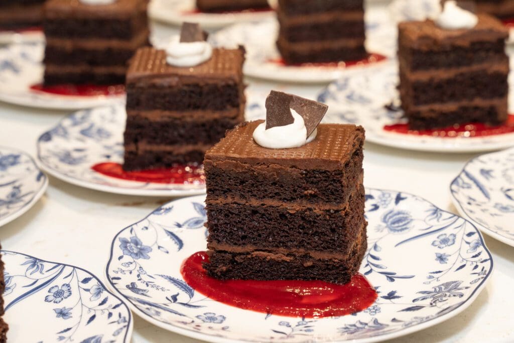 The delicious dessert: Cowboy Chocolate Cake.  (Photo by Carol Vig Photography)