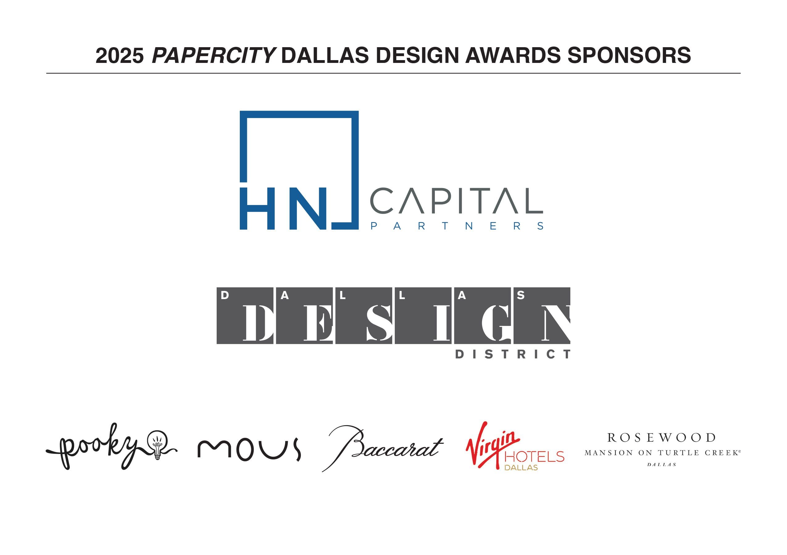 Design Awards DALLAS Sponsors Page 2025