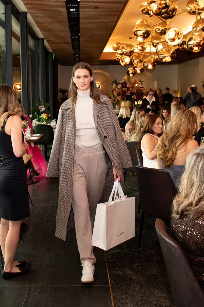 A fall fashion presentation hosted by NorthPark Center and Kimberly Schlegel Whitman featured looks from GANNI, Hill House, Scanlan Theodore, Wilson, and Varley.