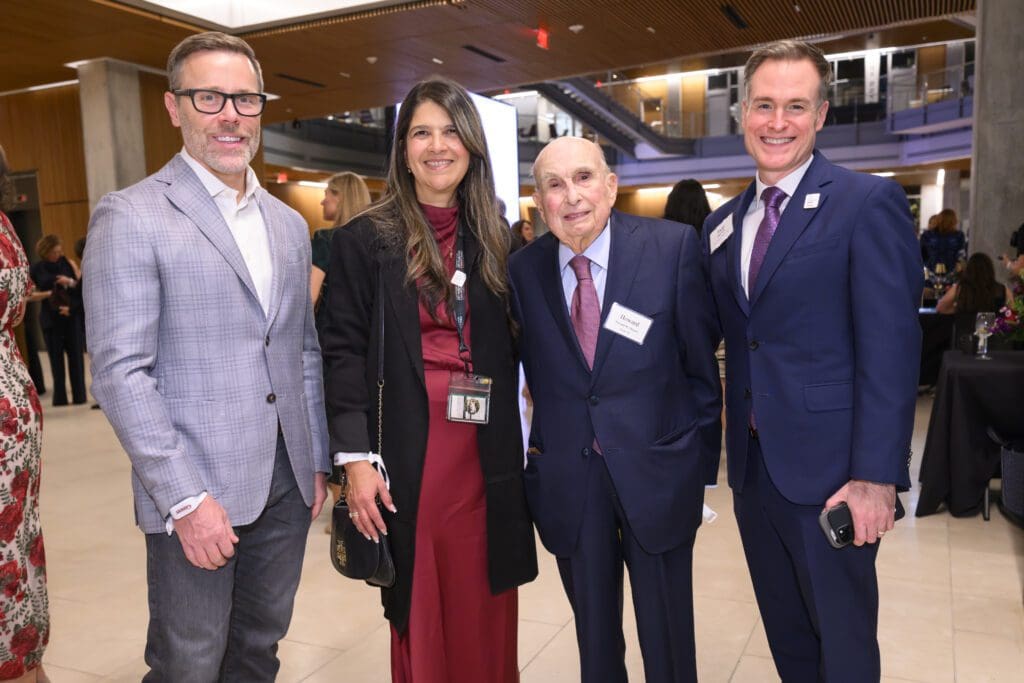 Greg Daake, Rosanna Morris, Howard Meyers, Tadd Pullin at the public launch of the MD Anderson Cancer Center $2.5 billion capital campaign  (Photo by Michelle Watson, CatchlightGroup.com)