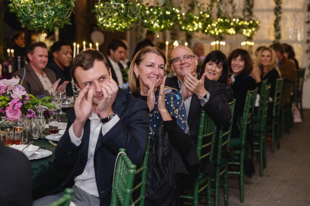 Henry Fovargue, Lorette Veres, David & Nannette Hartegen at the Recipe for Success Foundation Delicious Alchemy banquet (Photo by CatchLight Group)