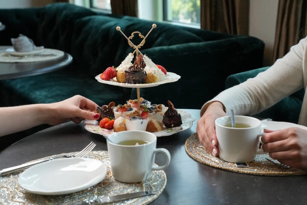 Holiday nutcracker tea