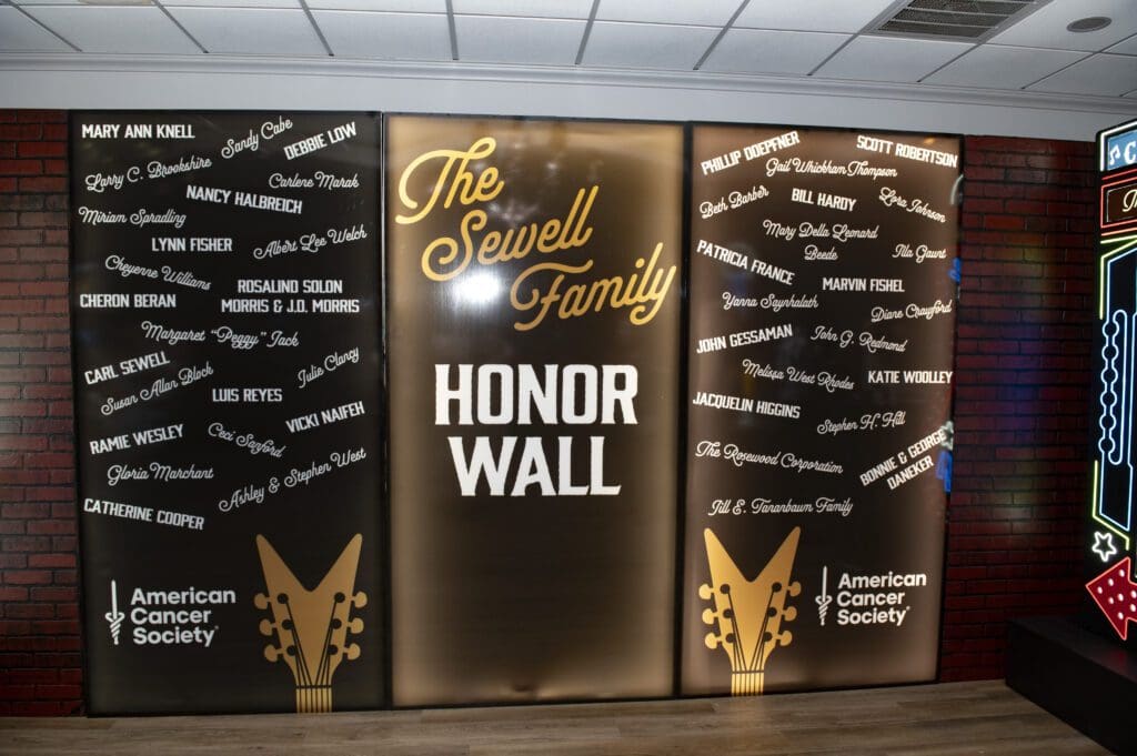 Sewell Family Honor Wall (Photo by Tamytha Cameron)