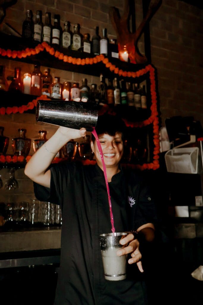 Ayahuasca Cantina is known for its moody, cozy atmosphere, Latin American and Mexican-inspired cocktails, and Oaxacan-influenced cuisine. 