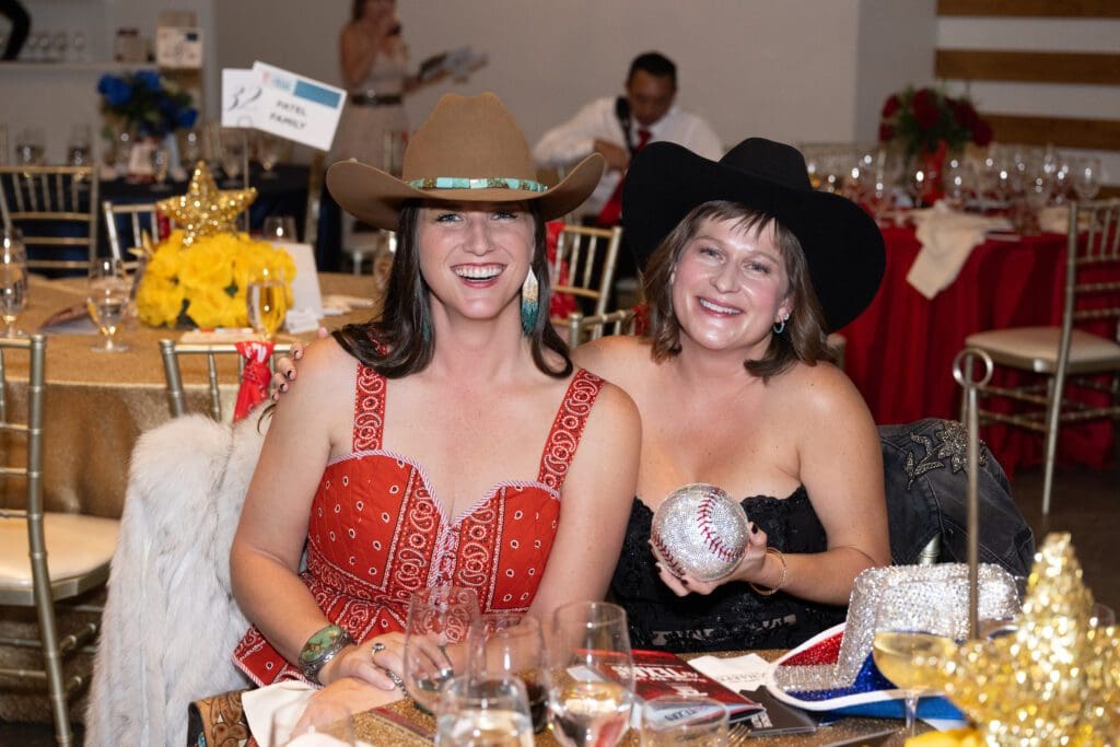 Lauren Brown, Tiffany Herd at Crime Stoppers of Houston (Photo by Wilson Parish)