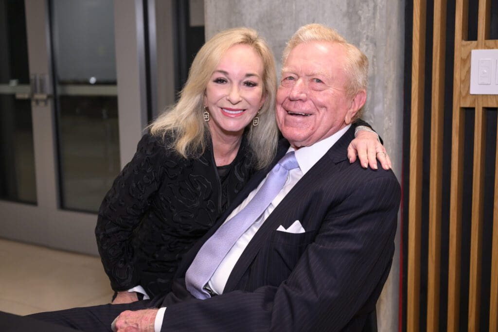 Linda Mays McCaul, former Texas Lt. Gov. Ben Barnes at the public launch of the MD Anderson Cancer Center $2.5 billion capital campaign  (Photo by Michelle Watson, CatchlightGroup.com)