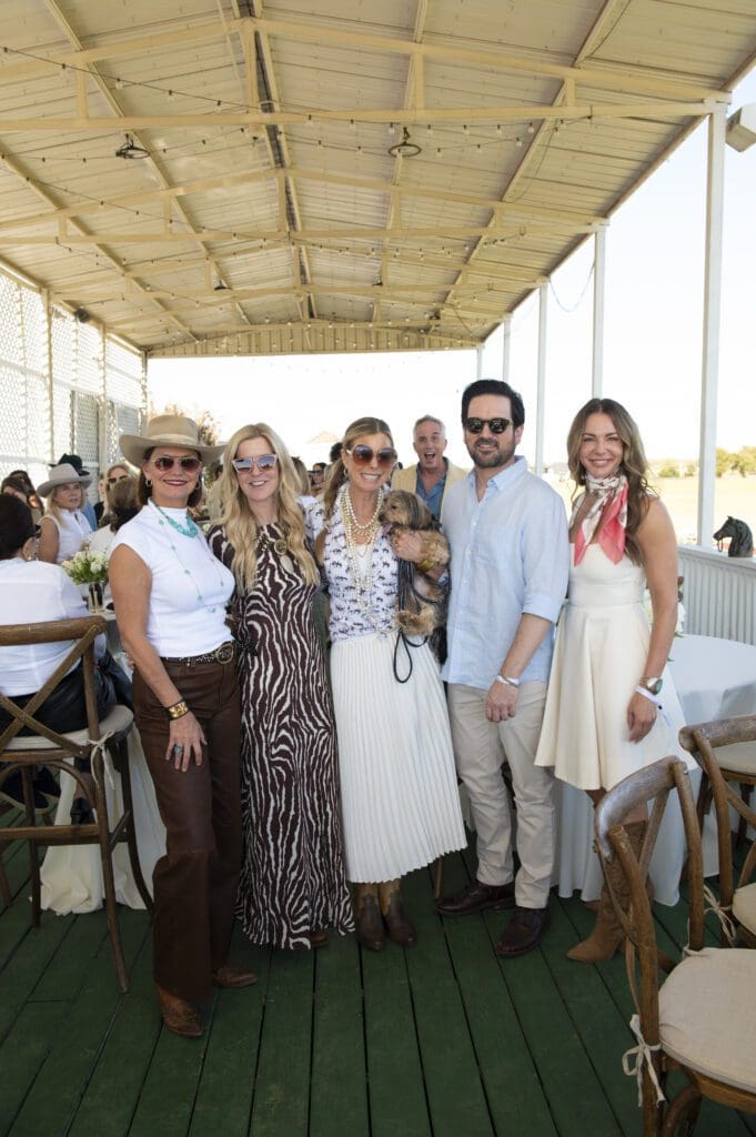 Lucrecia Waggoner, Christie Whitten, Alison Volk, Tank the dog, Daniel Hinojos, Brittanie Buchanan (Photo by Tamytha Cameron)