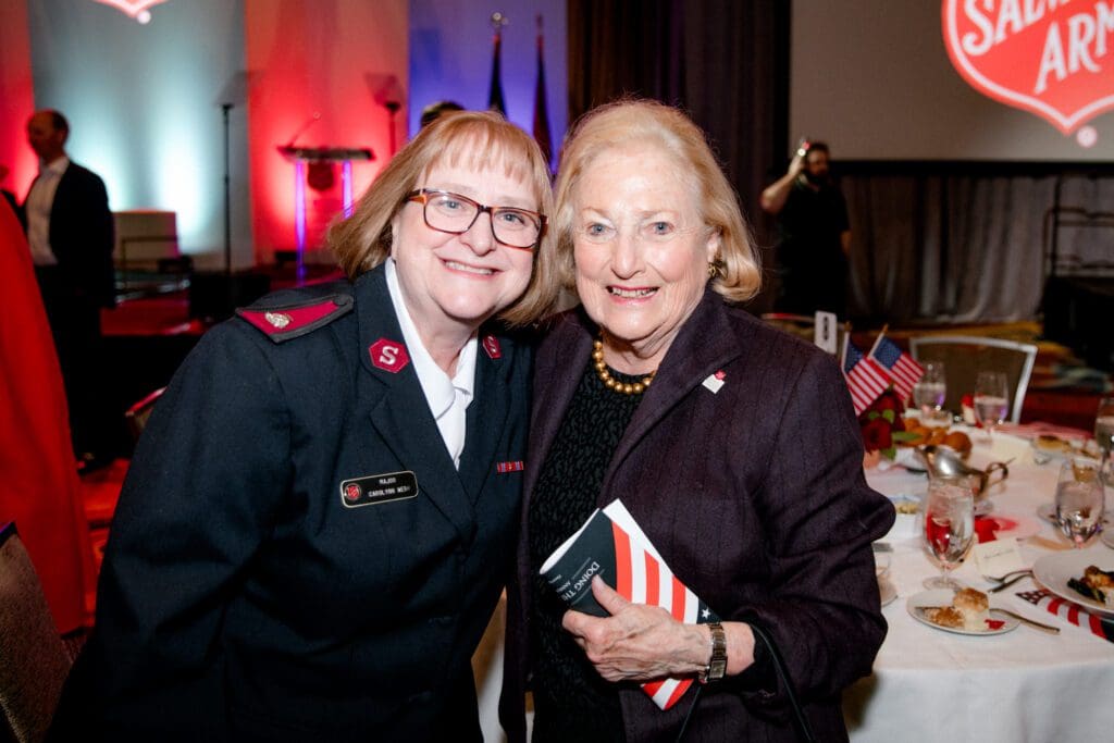 Major Carolynn Webb, Margot Perot (Photo by The Salvation Army of North Texas)